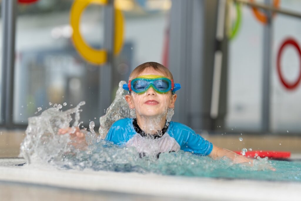 Goggles on and ready to Swim. Picture courtesy of ANGUSalive