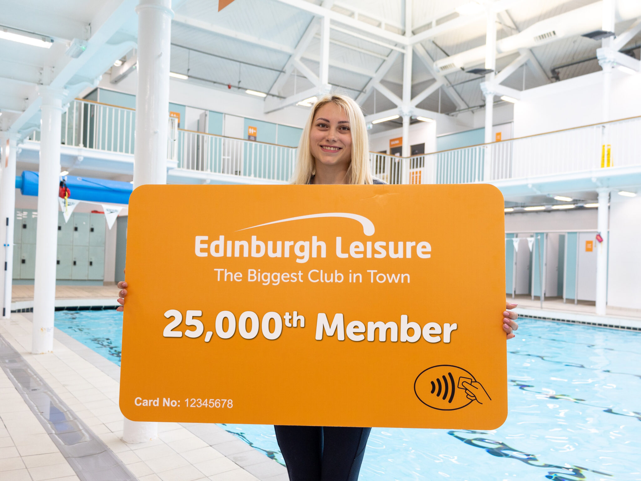 Edinburgh Leisure Rewards their 25,000th Community Leisure UK