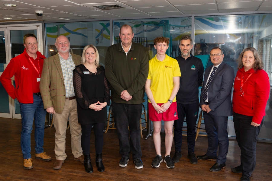 Suffock man reunited with Leisure Centre Staff who saved his life